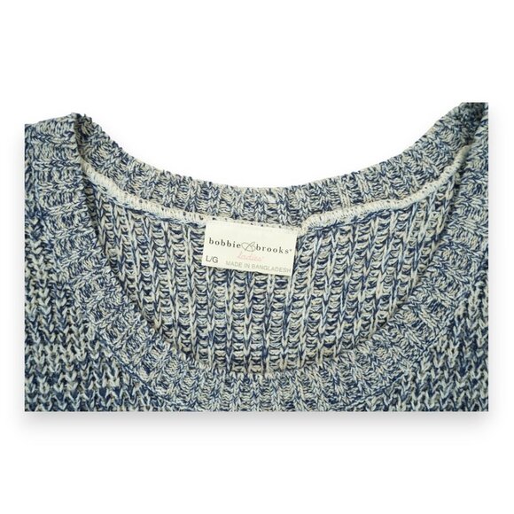 Bobbie Brooks Womens Sweater Knit Dress Size‎ Large Gray Short Sleeve Acrylic - Picture 3 of 4